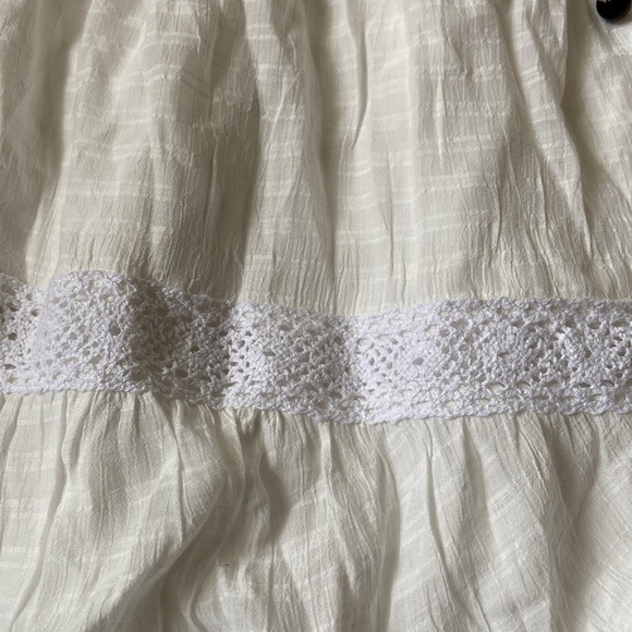 Women's White Split Neck Tassel Tie Lace
Mini Dress - new - Picture 10 of 10